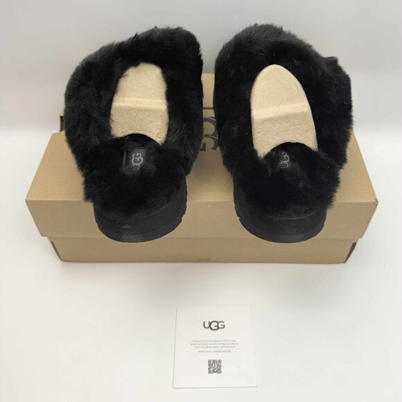 Share UGG Disquette Women's Slipper Black US Size 8 - Picture 3 of 5